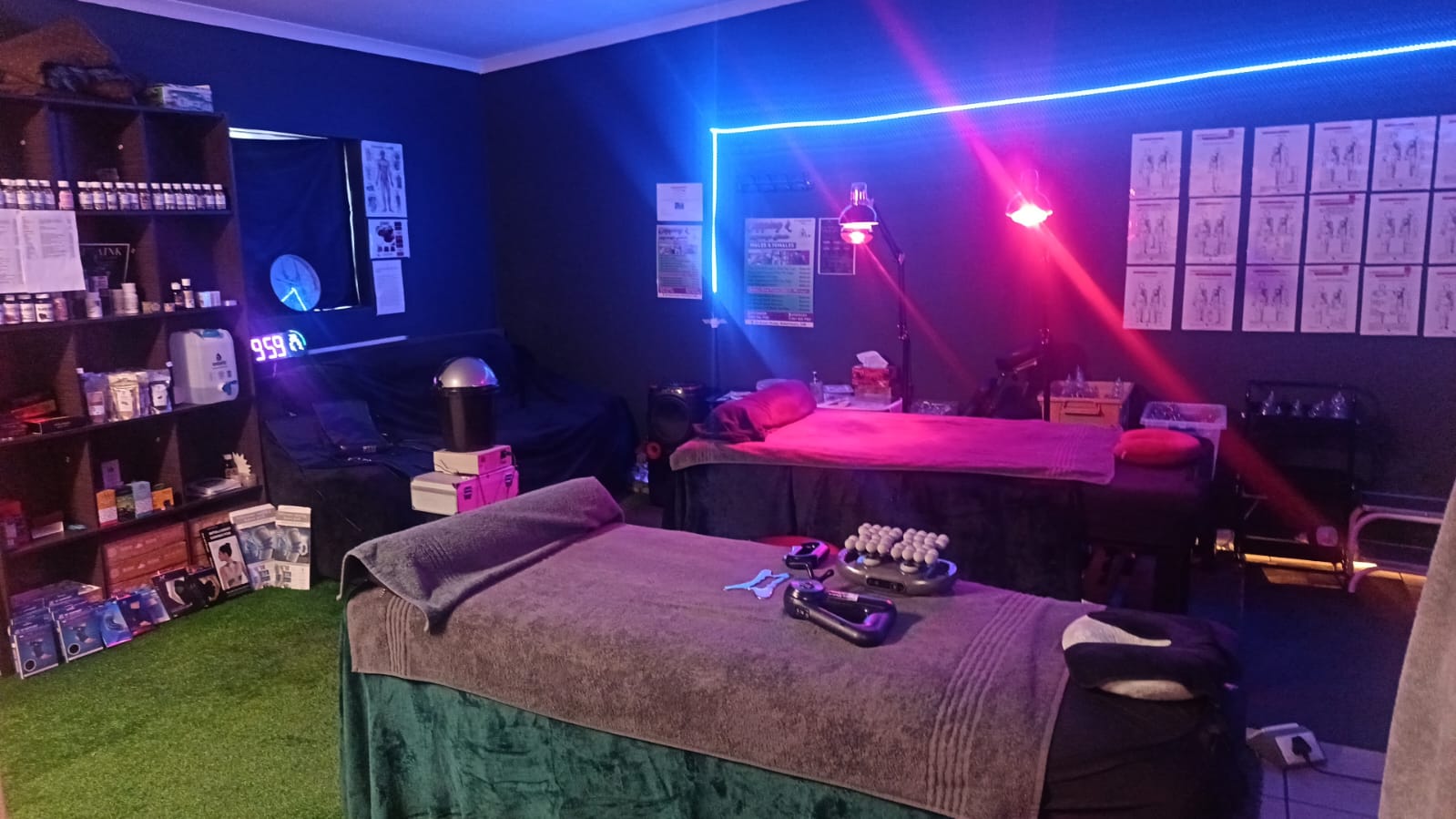 Cupping and Massage Studio treatment room in Robertsham