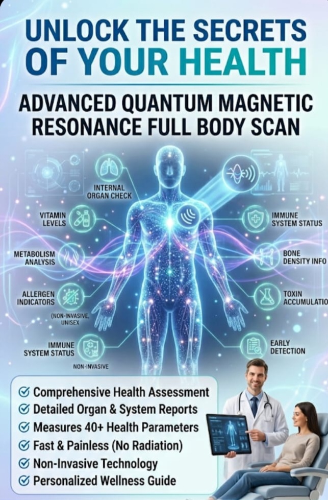 Advanced Quantum Magnetic Resonance full body health scan